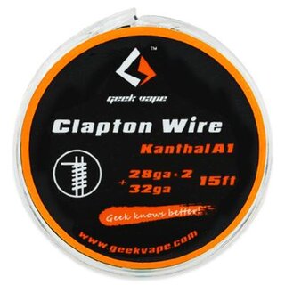 5 Meter DIY Clapton Kanthal A1 Wire 2x28GA/32GA Wickeldraht ZK 13 - GeekVape