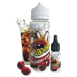 Cola Cherry Bomb - K-Boom - Special Edition - 10ml Aroma in 120ml Flasche