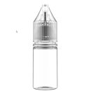 Liquid-Leerflasche 10ml transparent mit Deckel weiß...