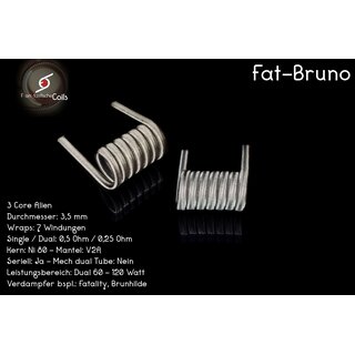 2x Fat-Bruno 3 Core Alien Coils (2er Pack) - Franktastische Coils Fatbruno