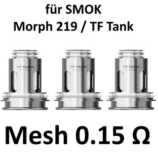3x TF BF Tank Stick 0.15 Ohm Mesh Coils Heads Verdampferköpfe (3er Pack) - SMOK