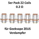 5x Z-Serie Z2 0.2 Ohm Coils Heads Verdampferköpfe (5er...