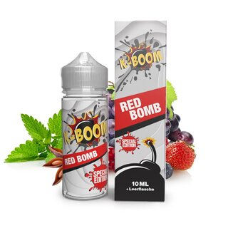 Red Bomb - K-Boom - Special Edition - 10ml Aroma in 120ml Flasche