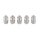 5x SCC Mesh Coils 0.17 Ohm verdampferköpfe heads für Squonky Bottom-Feed Subohm Mesh Clearomizer - Desire Design