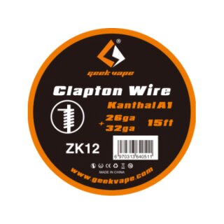 5 Meter DIY Clapton Kanthal A1 Wire 26GA+32GA Wickeldraht ZK 12 - GeekVape