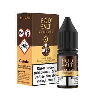 Vapers Oven - Lemon Cake - Pod Salt Fusion 10ml Liquid...
