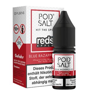 Reds Apple Blue Razapple Ice - Pod Salt Fusion 10ml...