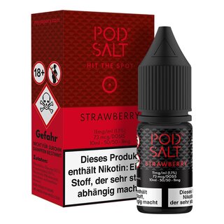 Strawberry - Pod Salt 10ml Liquid - PodSalt