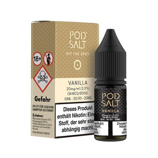 Vanilla - Pod Salt 10ml Liquid - PodSalt 20 mg/ml