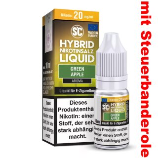 Green Apple - 10ml Hybrid Nicsalt Nikotinsalz Liquid - SC 10 mg/ml