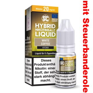 White Coffee - 10ml Hybrid Nicsalt Nikotinsalz Liquid - SC 10 mg/ml