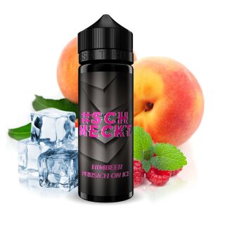 Himbeer Pfirsich on Ice - 10ml Longfill Aroma 120ml - #SCHMECKT