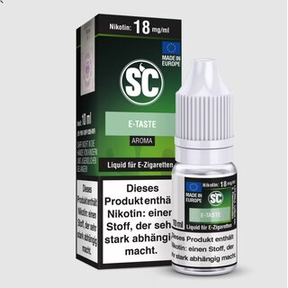 E-Taste Liquid 10ml STEUERWARE - SC