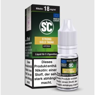 Strong Gold Tabak Liquid 10ml - SC