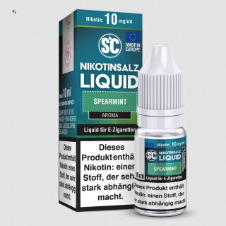 Spearmint - 10ml Nikotinsalz Liquid sucralosefrei - SC