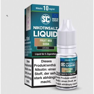 Fruit Mix Soda - 10ml Nikotinsalz Liquid sucralosefrei - SC 10 mg/ml
