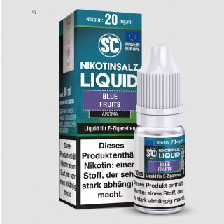 Blue Fruits - 10ml Nikotinsalz Liquid sucralosefrei - SC 10 mg/ml