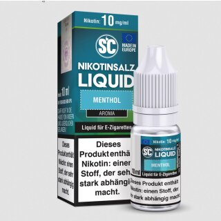 Menthol - 10ml Nikotinsalz Liquid sucralosefrei - SC