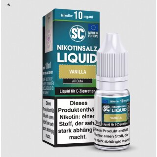 Vanilla - 10ml Nikotinsalz Liquid sucralosefrei - SC