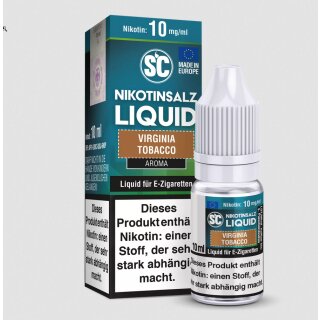 Virginia Tobacco - 10ml Nikotinsalz Liquid sucralosefrei - SC