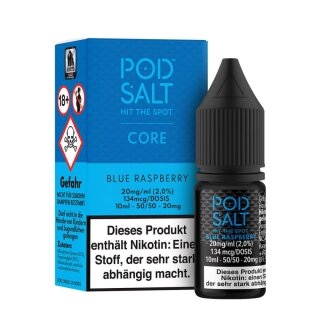 Blue Raspberry - Pod Salt Core NicSalt Liquid SW - PodSalt 20 mg/ml