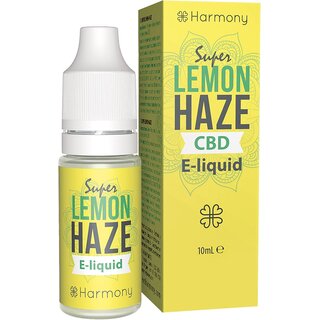 CBD E-Liquid (über 99% Reinheit) - Super Lemon Haze - 600mg CBD in 10 ml SW - Harmony