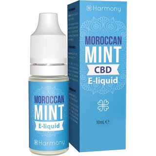 CBD E-Liquid (über 99% Reinheit) - Moroccan Mint - 600mg CBD in 10 ml SW - Harmony
