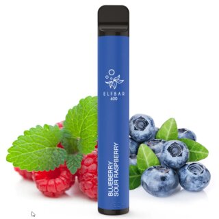 Elfbar 600 Blueberry Sour Raspberry 0mg Nic-Free NIKTONFREI - ELFBAR