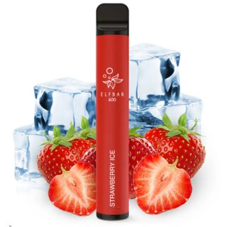 Elfbar 600 Strawberry Ice 0mg Nic-Free NIKTONFREI - ELFBAR