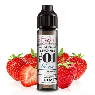 No.1 Erdbeere - 10ml Longfill Aroma f. 60ml - Tom Klarks