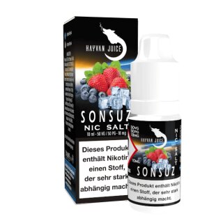 Sonsuz - 10ml NicSalt Liquid 18mg Nikotin-Salz - Hayvan Juice