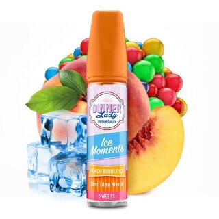 Peach Bubble Ice - MOMENTS - 20ml Longfill-Aroma f. 60ml - Dinner Lady