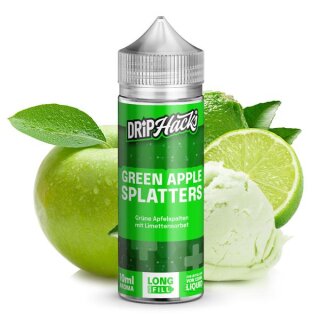 Green Apple Splatters - 10ml Longfill-Aroma f. 120ml - DripHacks