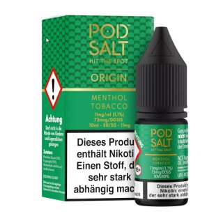 Menthol Tobacco - Pod Salt Origin NicSalt Liquid SW - PodSalt 11 mg/ml