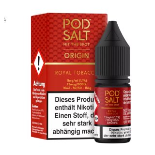 Royal Tobacco - Pod Salt Origin NicSalt Liquid SW - PodSalt