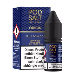 True Tobacco - Pod Salt Origin NicSalt Liquid SW - PodSalt