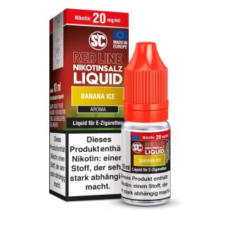 Banana Ice - RedLine - 10ml Intense NicSalt Liquid - SC 0 mg/ml