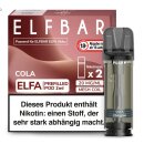 2x ELFA Pods - Cola 20mg NicSalt - Elfbar