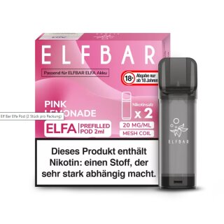2x ELFA Pods - Pink Lemonade - Elfbar