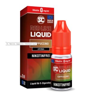 Cappuccino - RedLine - 10ml Intense NicSalt Liquid - SC 0 mg/ml
