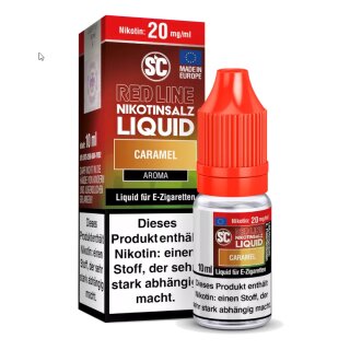 Caramel - RedLine - 10ml Intense NicSalt Liquid - SC 10 mg/ml