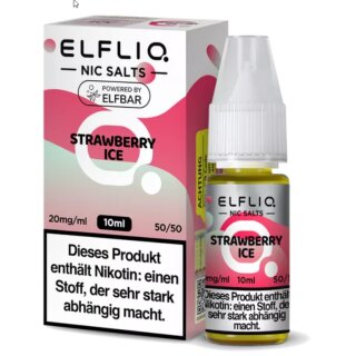 Strawberry Ice - 10ml Premium NicSalt Liquid Nikotinsalz - ELFBAR