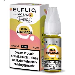Pink Lemonade - 10ml Premium NicSalt Liquid Nikotinsalz - ELFBAR