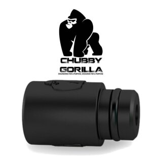 10x DripTip schwarz - einzeln verschweißt - Chubby Gorilla