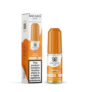 Cream Tobacco - 10ml overdosed NicSalt Liquid Nikotinsalz - BarJuice 5000 10 mg/ml