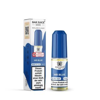 Blue Time (Ex. Mr Blue) - 10ml overdosed NicSalt Liquid Nikotinsalz - BarJuice 5000