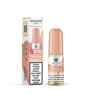 Peach Ice - 10ml overdosed NicSalt Liquid Nikotinsalz - BarJuice 5000