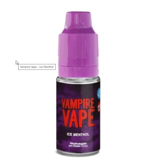 Ice Menthol - 10ml Premium Liquid - Vampire Vape