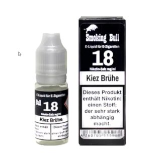 Kiez Brühe - 10ml Nikotinsalz Liquid 18mg NicSalt - Smoking Bull