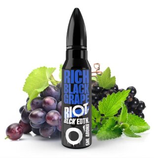 Rich Black Grape - Black Edition - 5ml Aroma Longfill für 60ml - Riot Squad